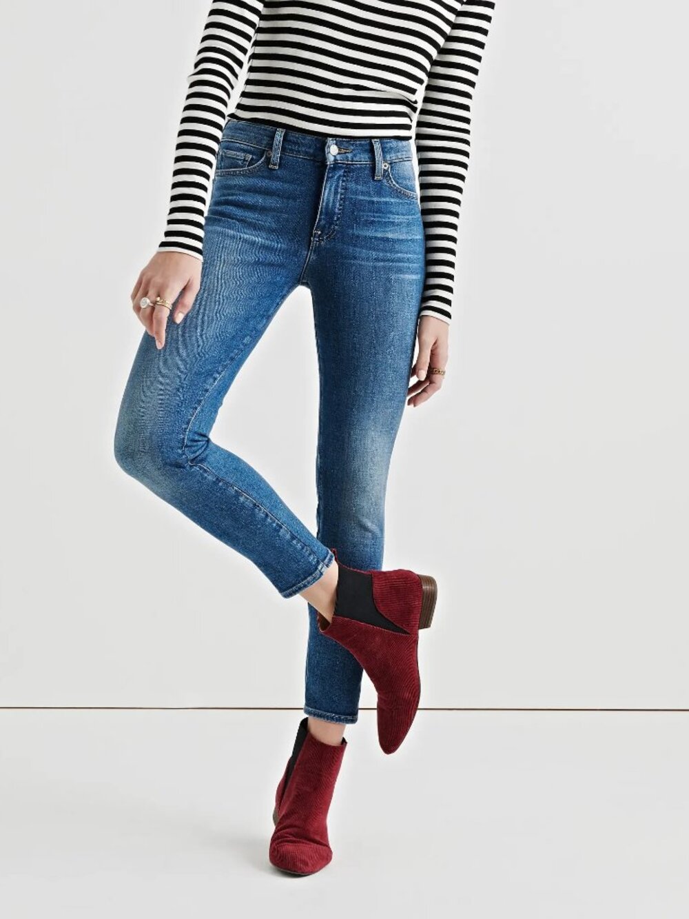 Lucky Brand Hayden Crop Medium Wash Skinny Jeans